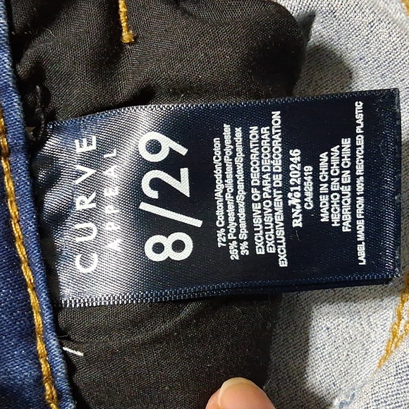 CURVE APPEAL Jeans Womens 8 X 29 BOOT BOOTCUT CUT Preowned BUTTONS - Picture 7 of 8